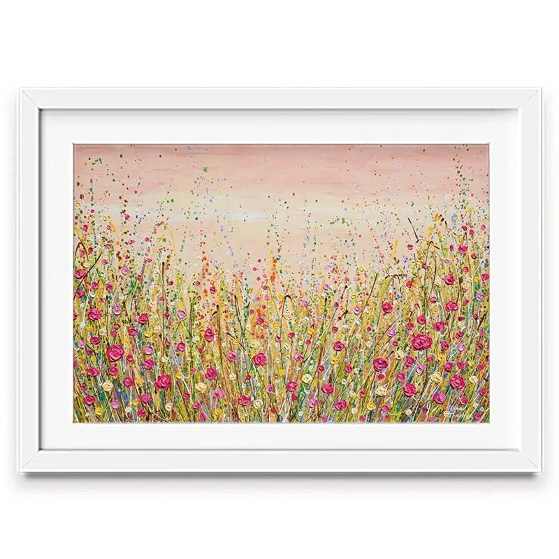 Floral Fluidity Framed Art Print Floral Fluidity Framed Art Print wall art product Olga Tkachyk