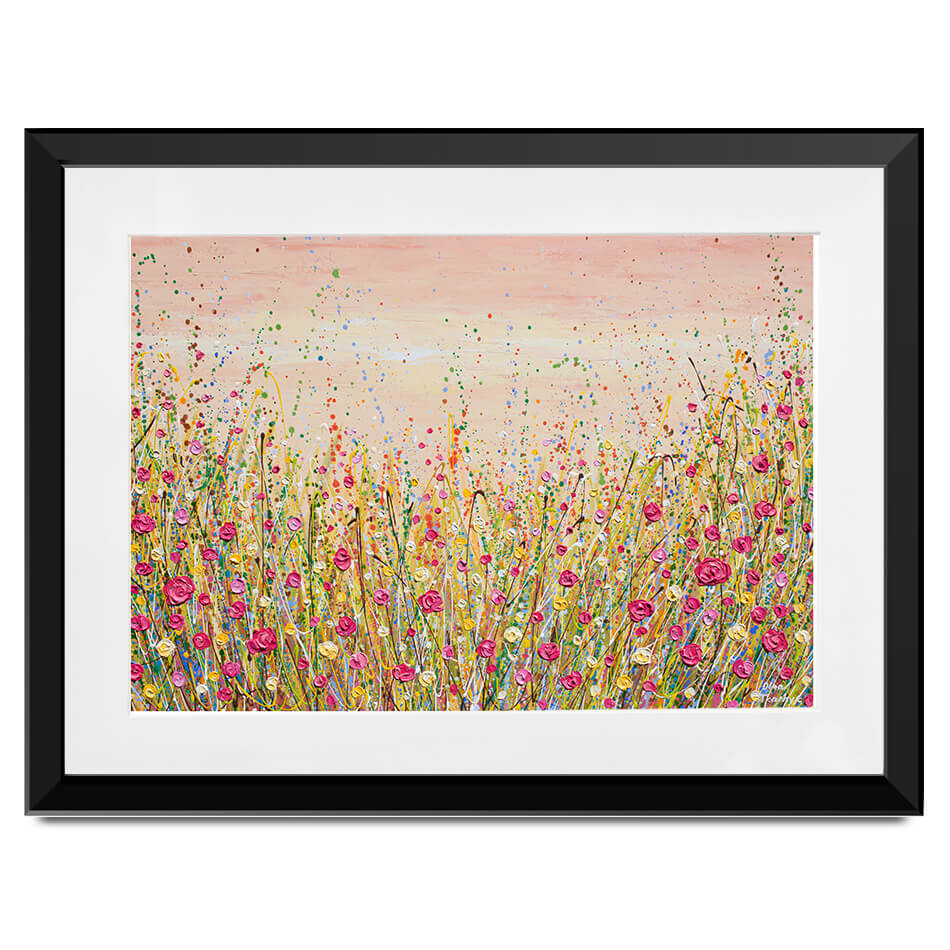 Floral Fluidity Framed Art Print Floral Fluidity Framed Art Print wall art product Olga Tkachyk
