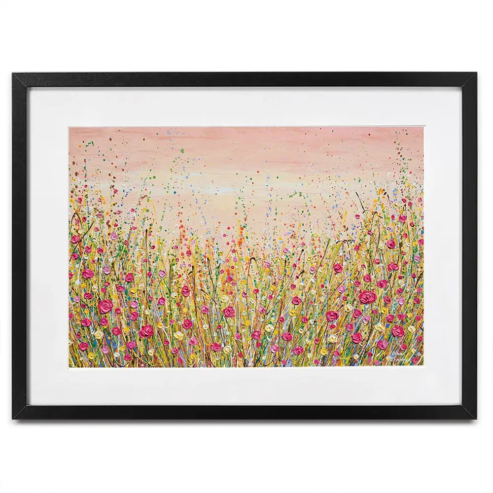 Floral Fluidity Framed Art Print Floral Fluidity Framed Art Print wall art product Olga Tkachyk