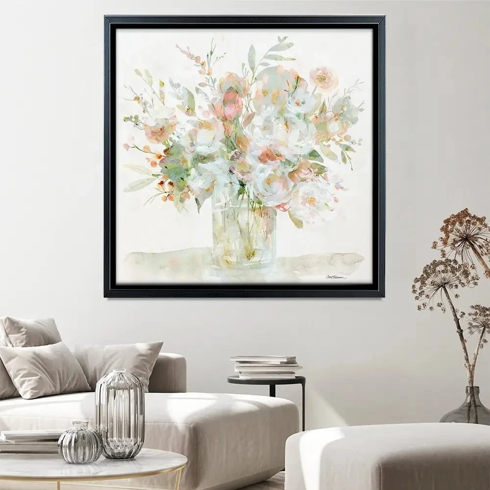 Floral Fragrance Square Canvas Print Floral Fragrance Square Canvas Print wall art product Carol Robinson