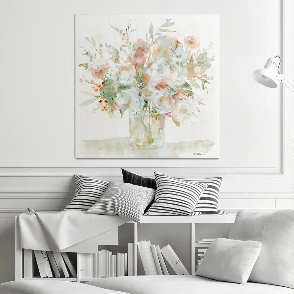 Floral Fragrance Square Canvas Print Floral Fragrance Square Canvas Print wall art product Carol Robinson