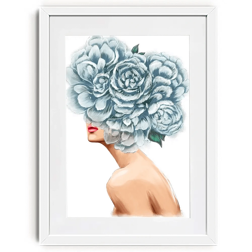 Floral Head Framed Art Print Floral Head Framed Art Print wall art product O.Tyshchenko / Shutterstock