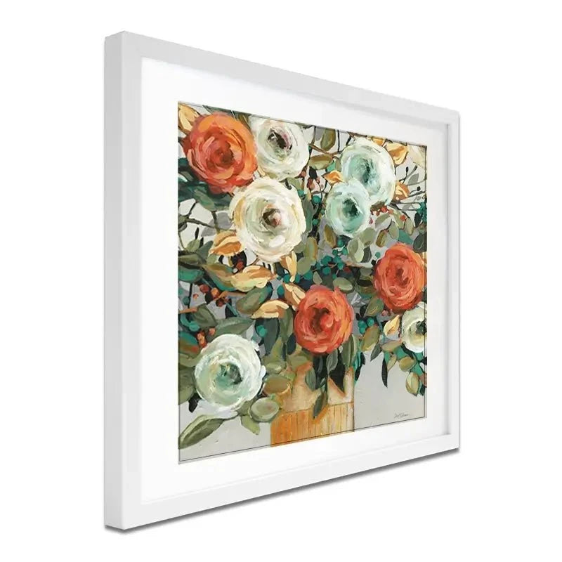 Floral Warmth Framed Art Print Floral Warmth Framed Art Print wall art product Carol Robinson