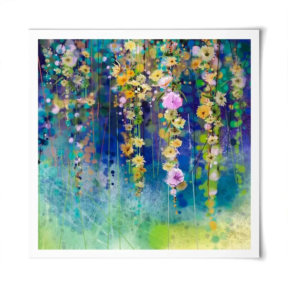 Floral Watercolour Square Art Print Floral Watercolour Square Art Print wall art product pluie_r / Shutterstock