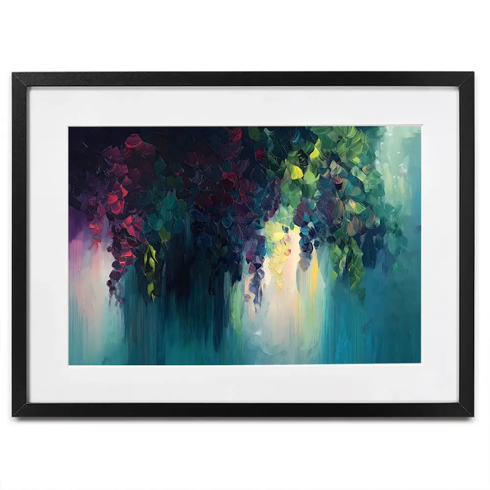 Flower Cascade Framed Art Print Flower Cascade Framed Art Print wall art product Gina Kelly - Independent