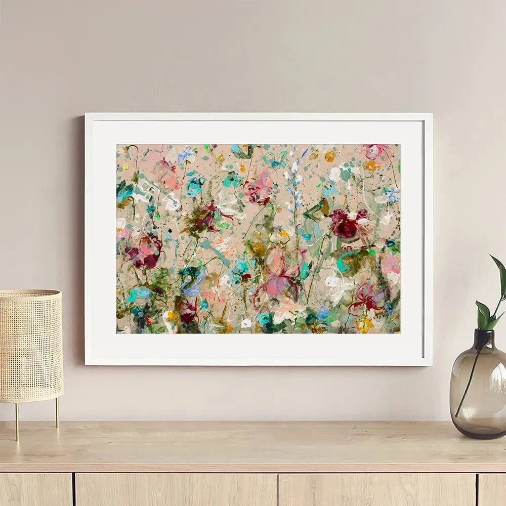 Flower Feeling Framed Art Print Flower Feeling Framed Art Print wall art product Studio Paint-Ing