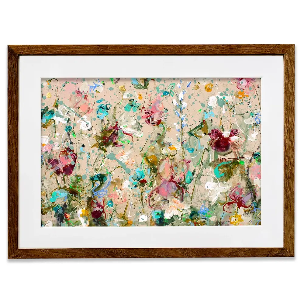 Flower Feeling Framed Art Print Flower Feeling Framed Art Print wall art product Studio Paint-Ing