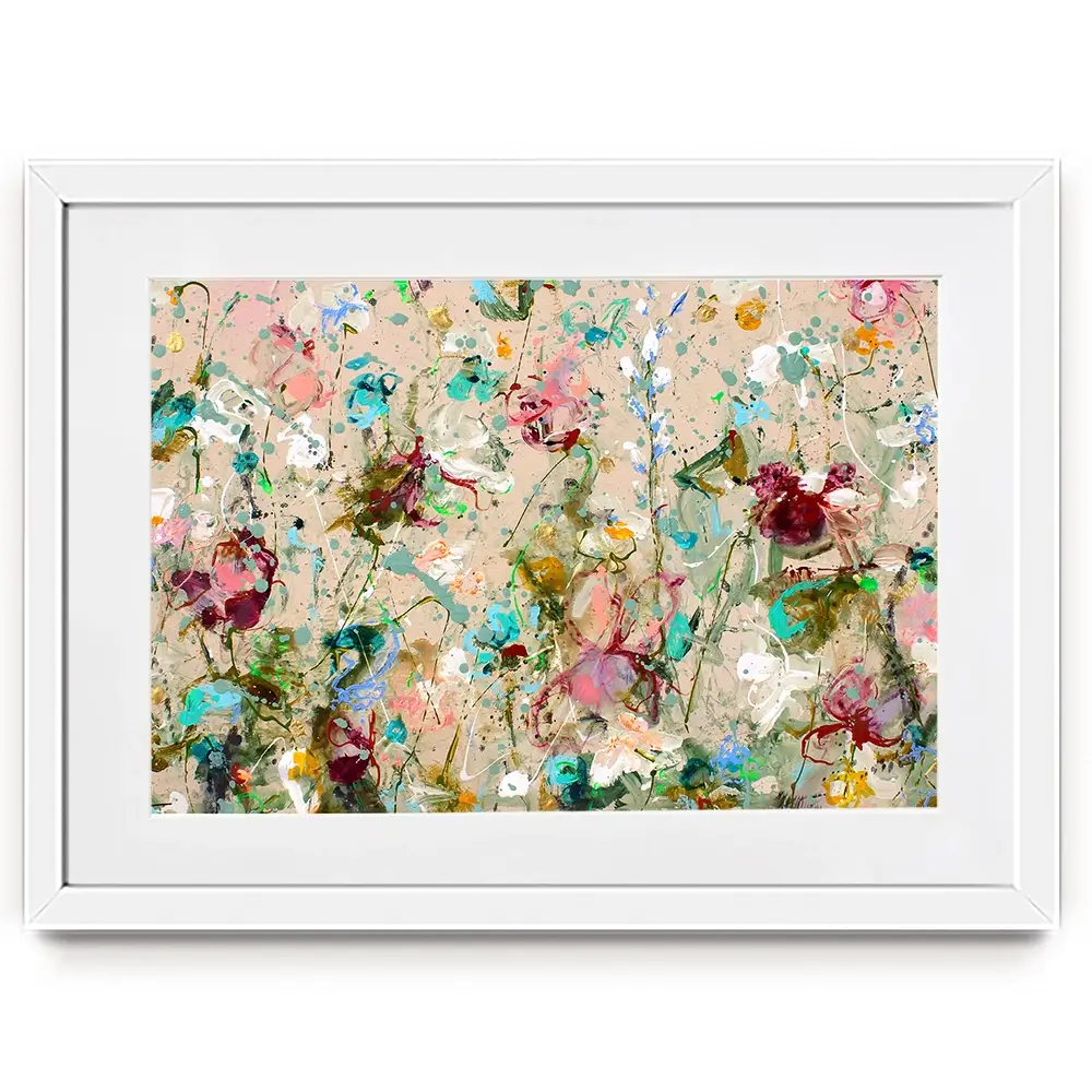 Flower Feeling Framed Art Print Flower Feeling Framed Art Print wall art product Studio Paint-Ing