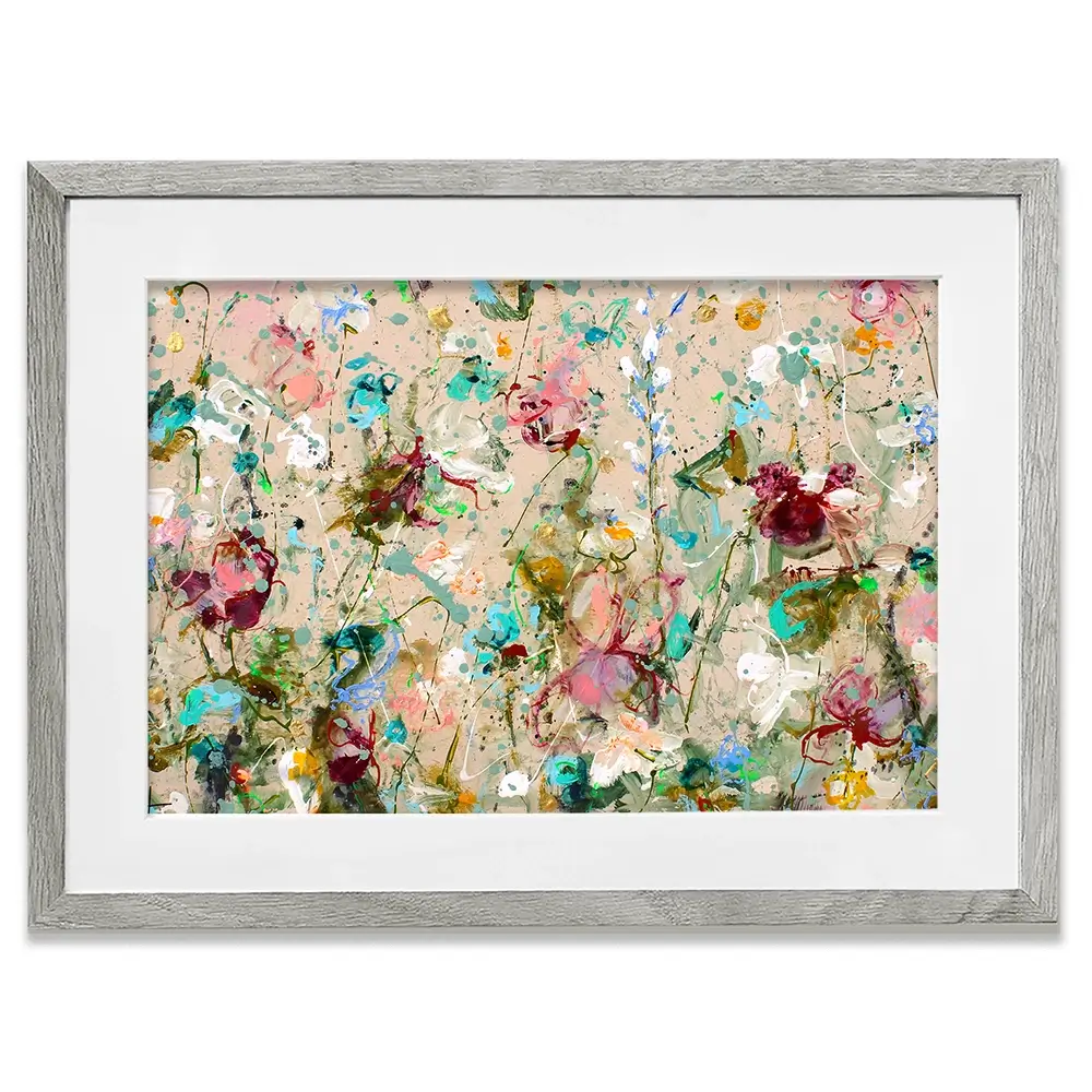 Flower Feeling Framed Art Print Flower Feeling Framed Art Print wall art product Studio Paint-Ing