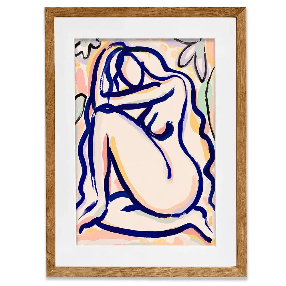 Flower Garden Lady Framed Art Print Flower Garden Lady Framed Art Print wall art product Treechild