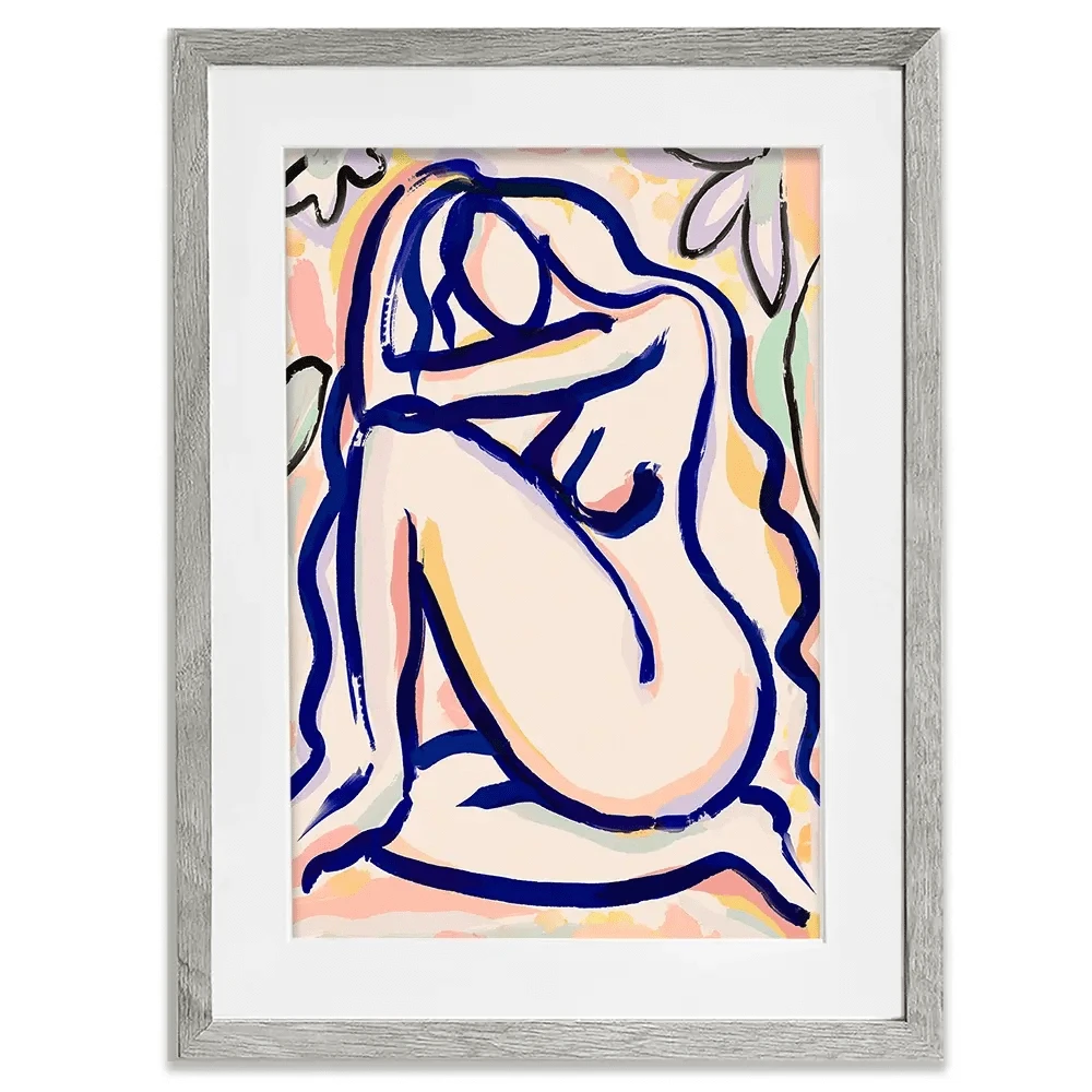 Flower Garden Lady Framed Art Print Flower Garden Lady Framed Art Print wall art product Treechild