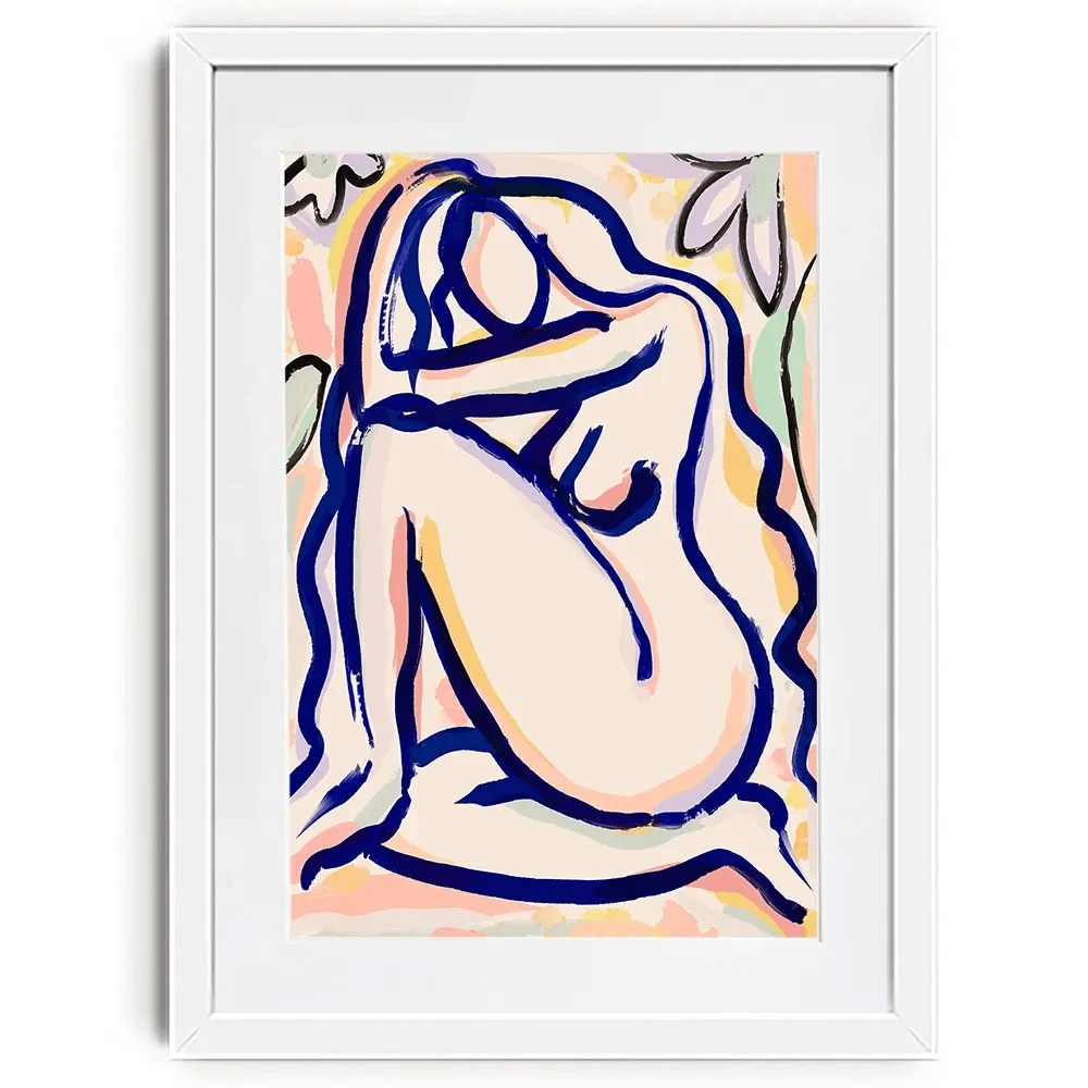 Flower Garden Lady Framed Art Print Flower Garden Lady Framed Art Print wall art product Treechild