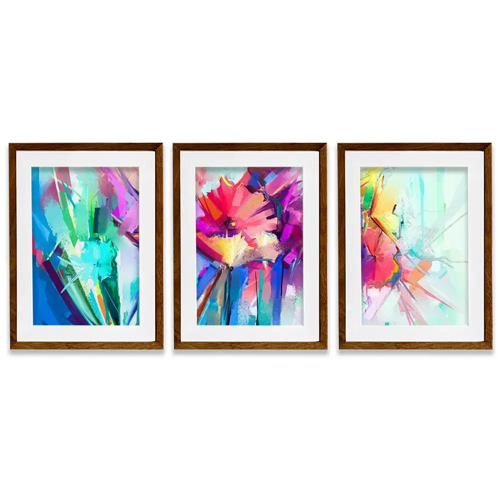 Flower Power Framed Art Print Trio Flower Power Framed Art Print Trio wall art product pluie_r / Shutterstock