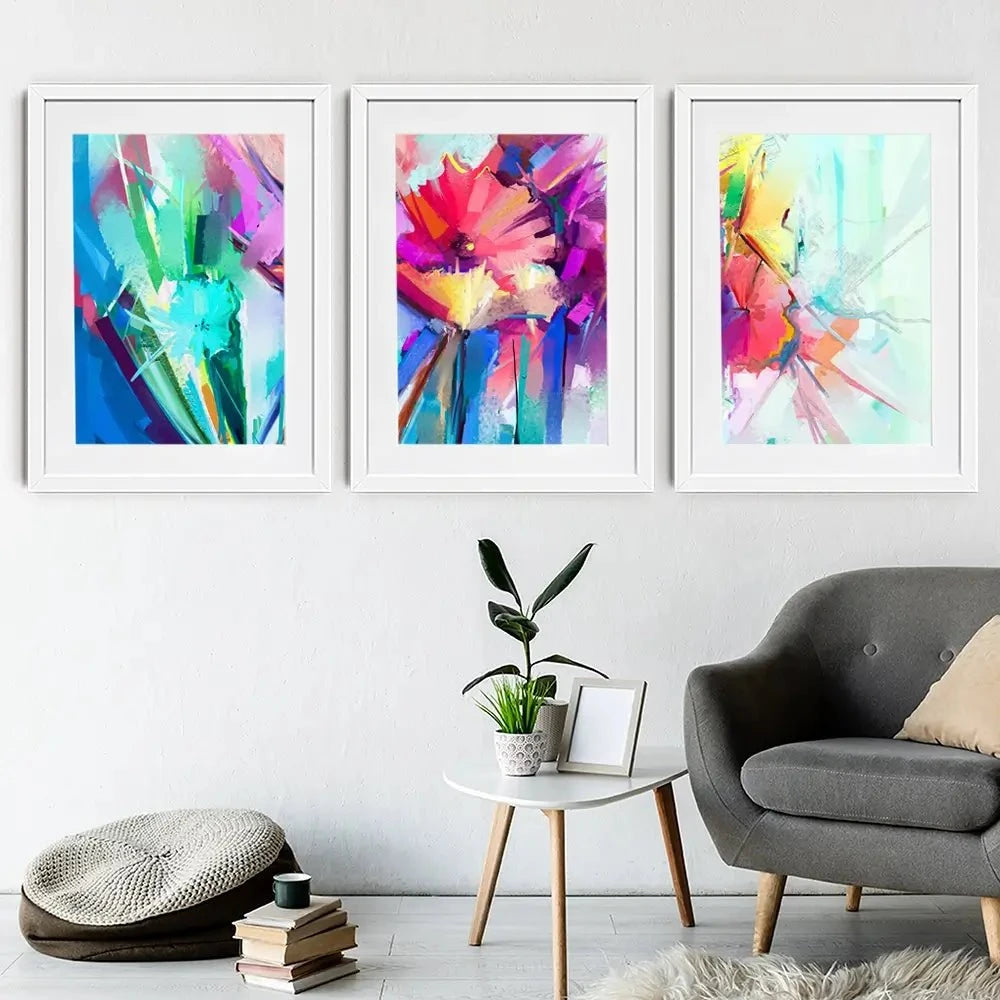 Flower Power Framed Art Print Trio Flower Power Framed Art Print Trio wall art product pluie_r / Shutterstock