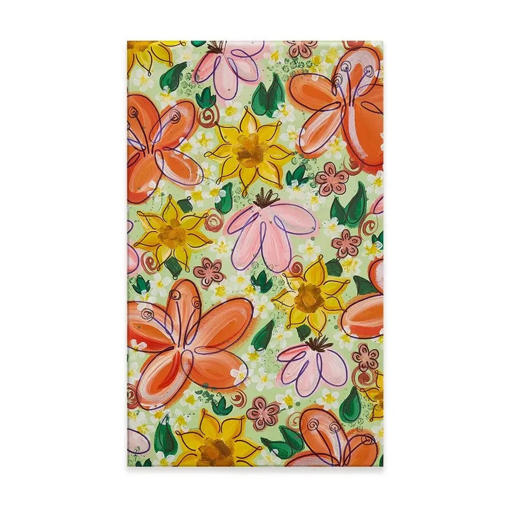 Flower Power Green Canvas Print Flower Power Green Canvas Print wall art product Elizabeth White