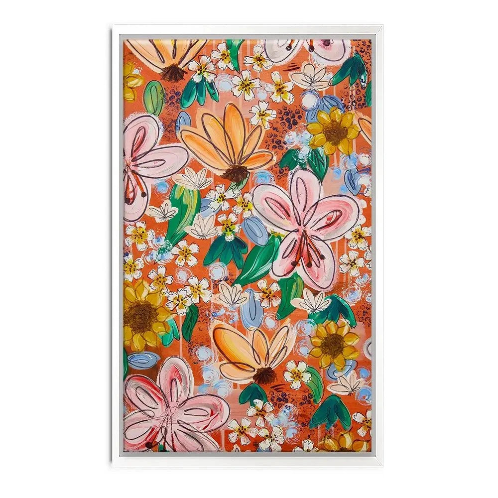 Flower Power Orange Canvas Print Flower Power Orange Canvas Print wall art product Elizabeth White