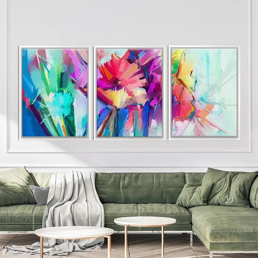 Flower Power Trio Canvas Print Flower Power Trio Canvas Print wall art product pluie_r / Shutterstock