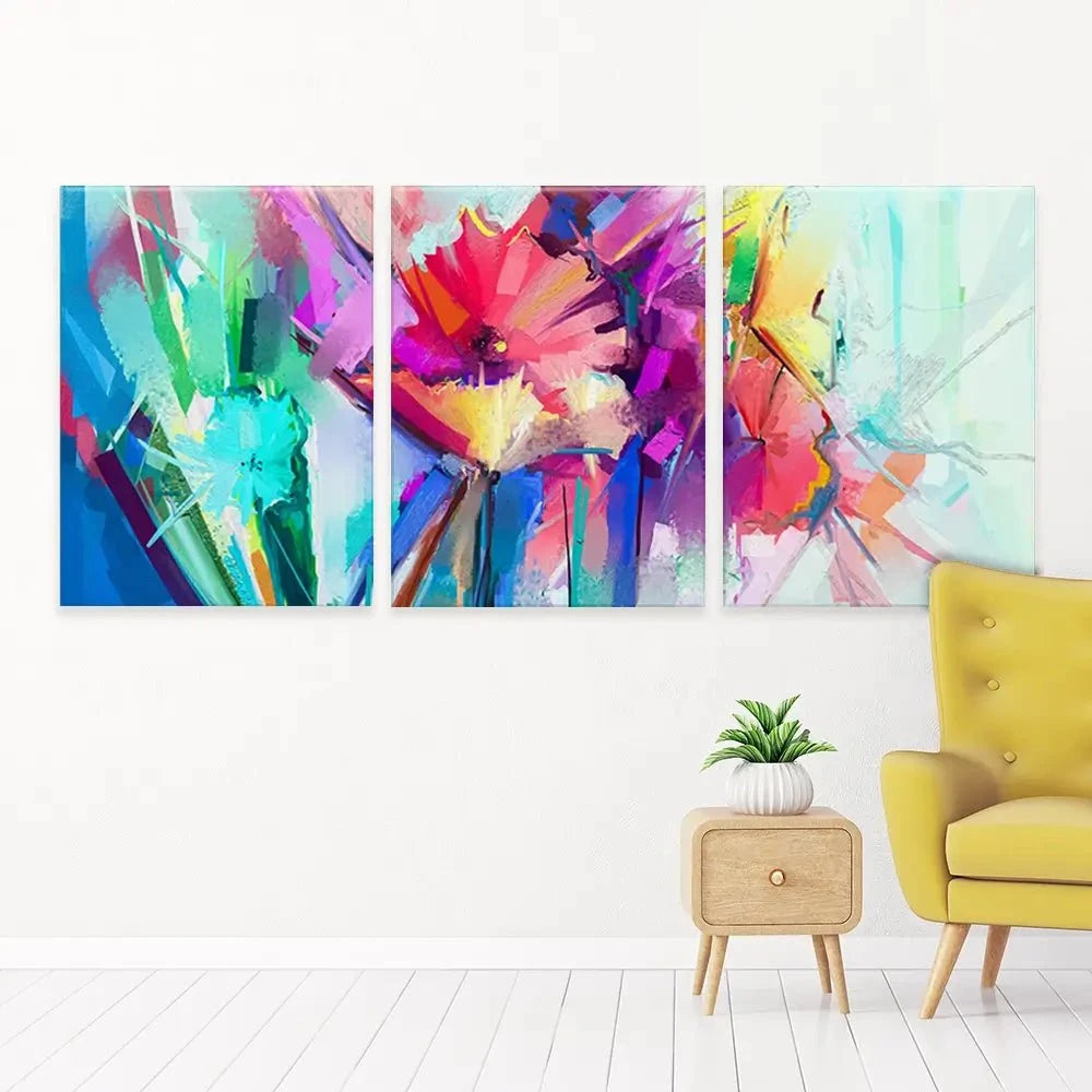 Flower Power Trio Canvas Print Flower Power Trio Canvas Print wall art product pluie_r / Shutterstock