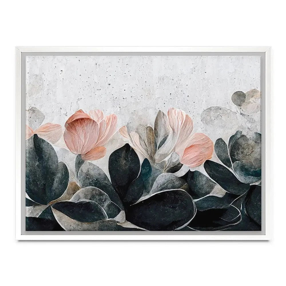 Flowers And Concrete Canvas Print Flowers And Concrete Canvas Print wall art product Treechild
