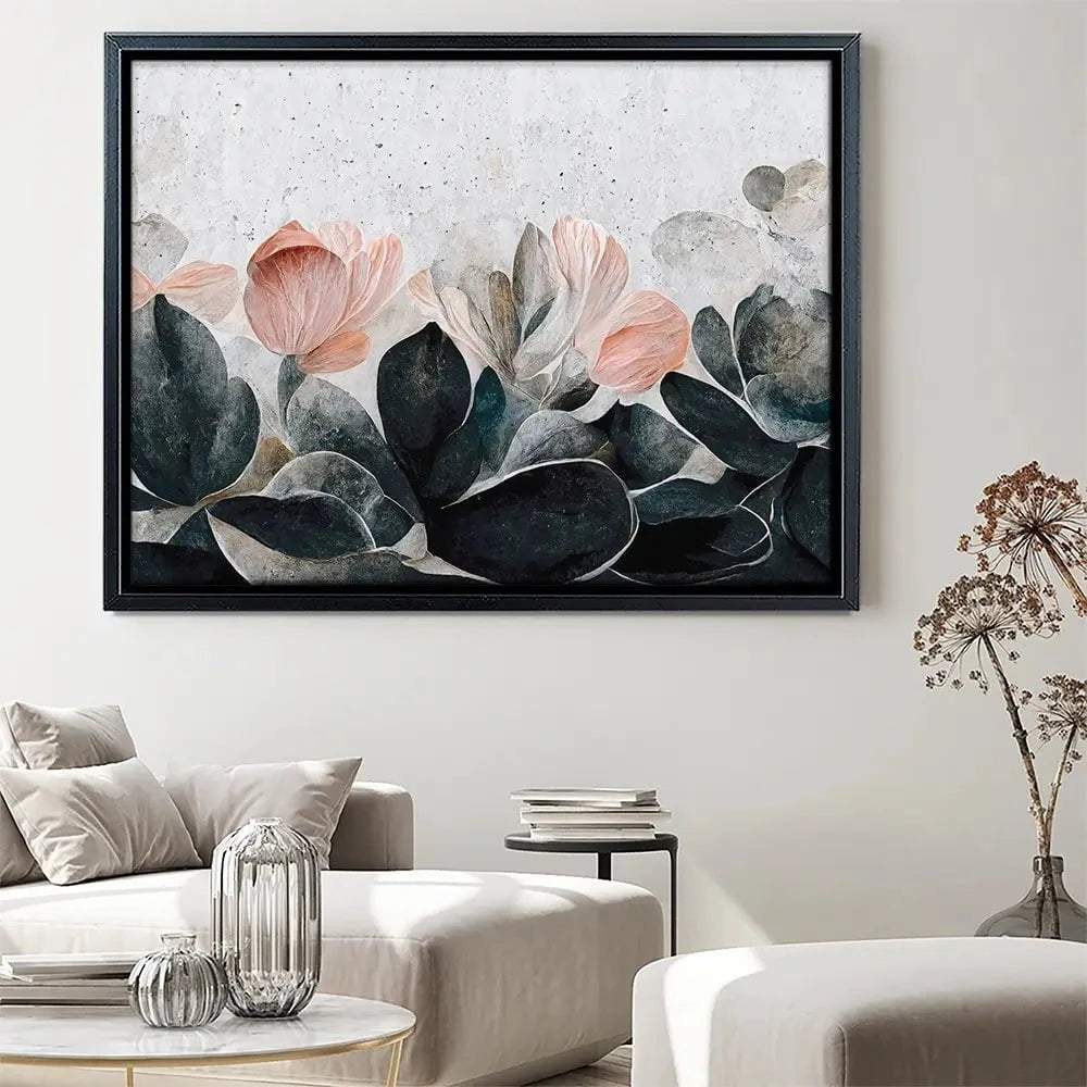 Flowers And Concrete Canvas Print Flowers And Concrete Canvas Print wall art product Treechild