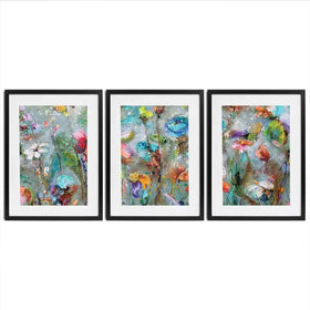 Flowers By Dawn Framed Art Print Trio Flowers By Dawn Framed Art Print Trio wall art product Studio Paint-Ing