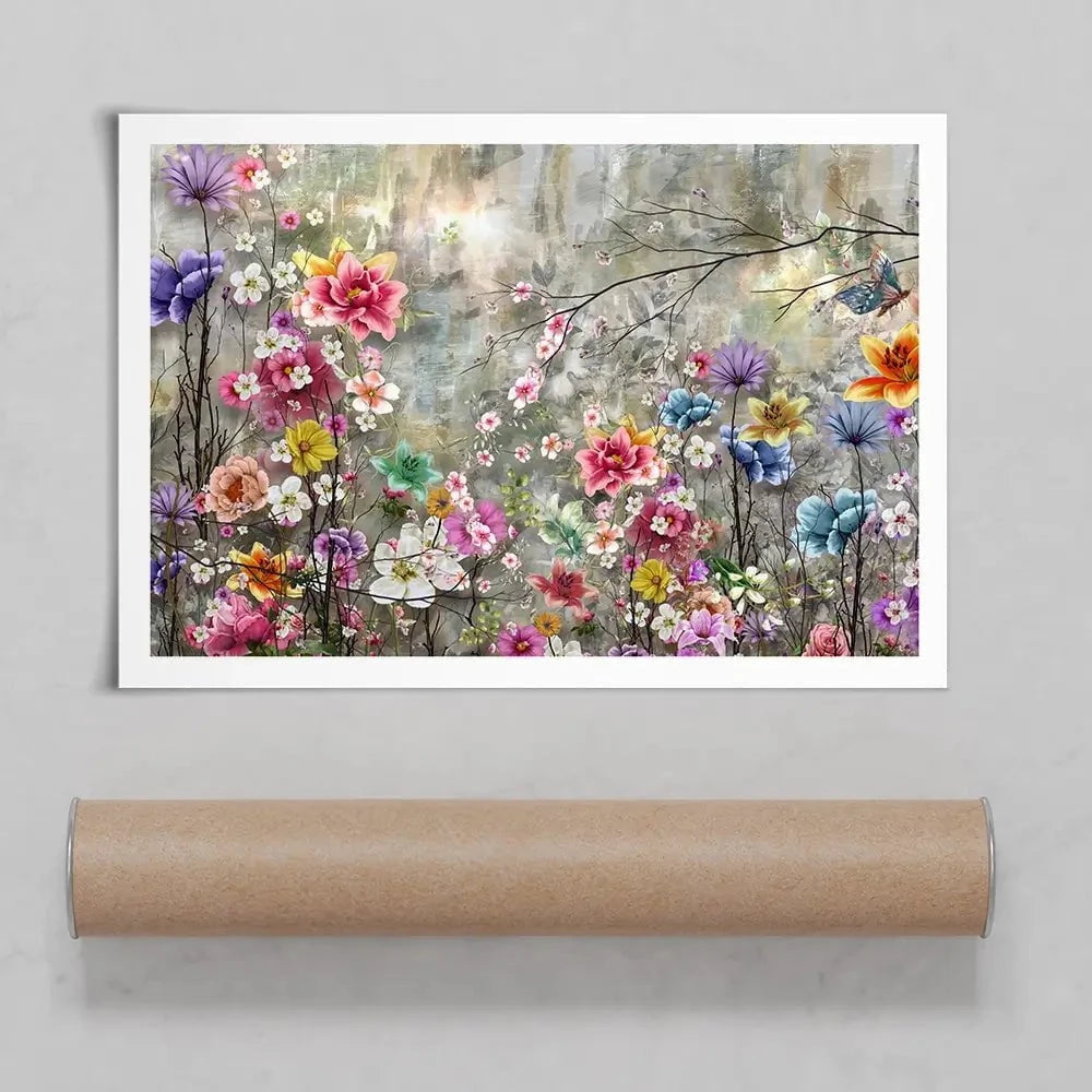 Flowers Everywhere Art Print Flowers Everywhere Art Print wall art product Pawaris Pattano09 / Shutterstock