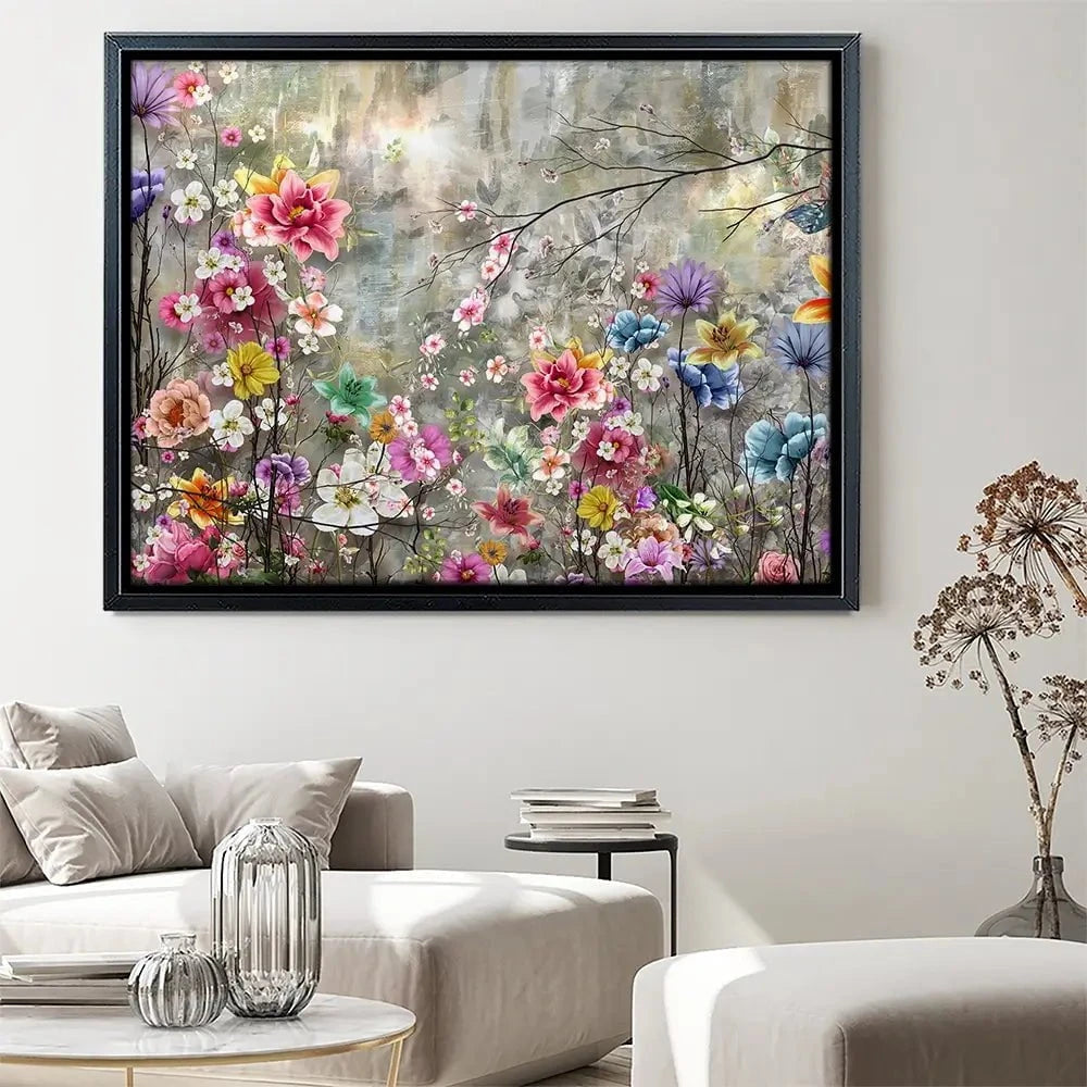 Flowers Everywhere Canvas Print Flowers Everywhere Canvas Print wall art product Pawaris Pattano09 / Shutterstock