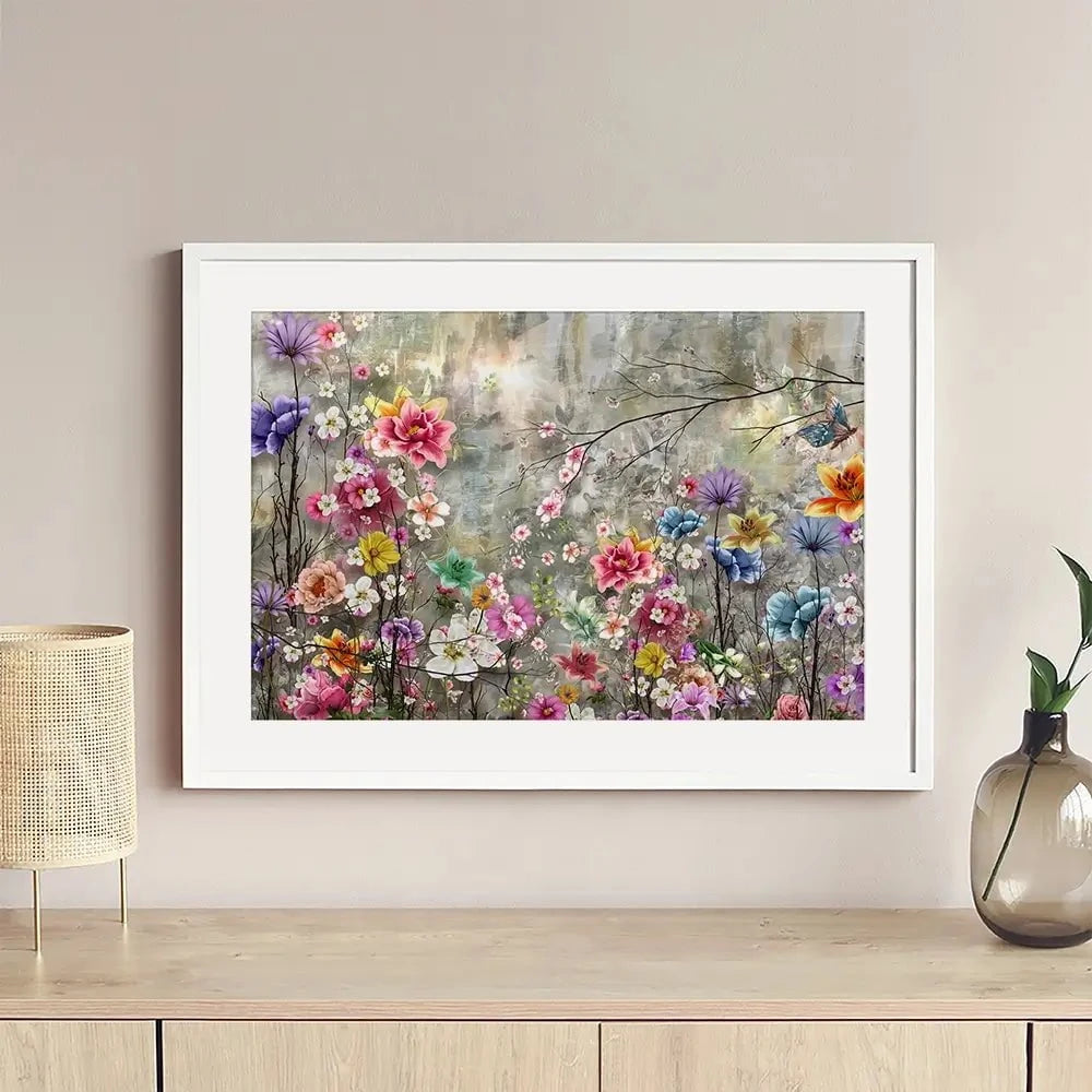 Flowers Everywhere Framed Art Print Flowers Everywhere Framed Art Print wall art product Pawaris Pattano09 / Shutterstock