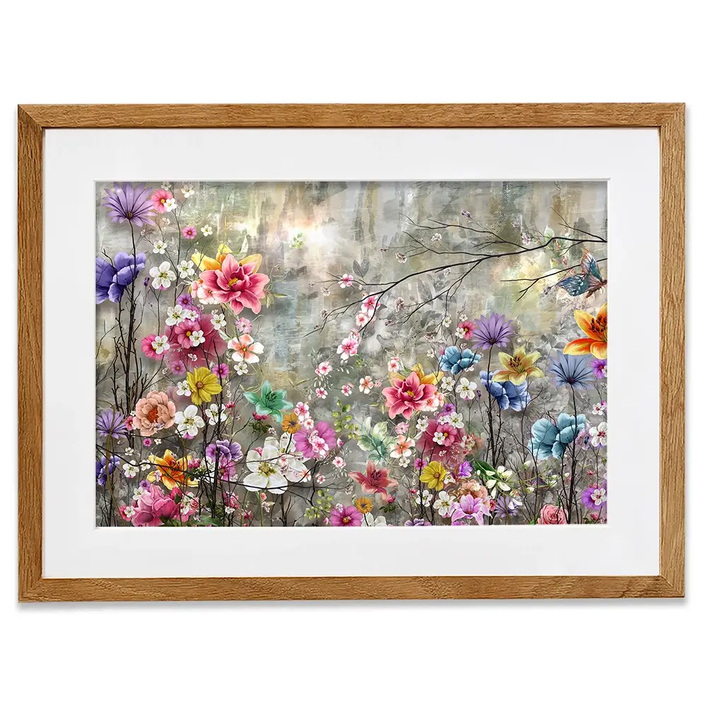 Flowers Everywhere Framed Art Print Flowers Everywhere Framed Art Print wall art product Pawaris Pattano09 / Shutterstock