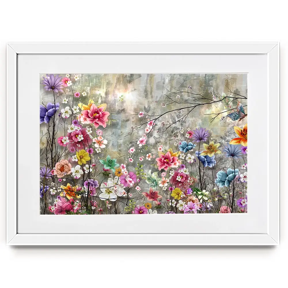 Flowers Everywhere Framed Art Print Flowers Everywhere Framed Art Print wall art product Pawaris Pattano09 / Shutterstock