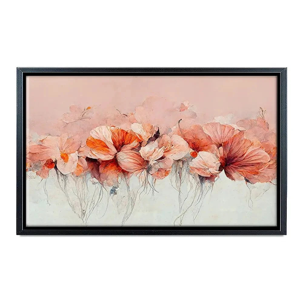 Flowers In A Row Canvas Print Flowers In A Row Canvas Print wall art product Treechild