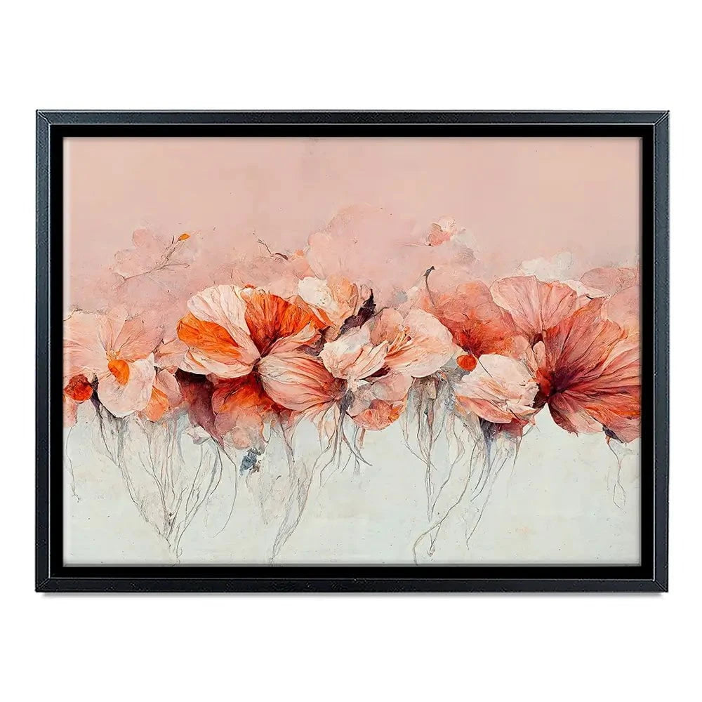 Flowers In A Row Canvas Print Flowers In A Row Canvas Print wall art product Treechild