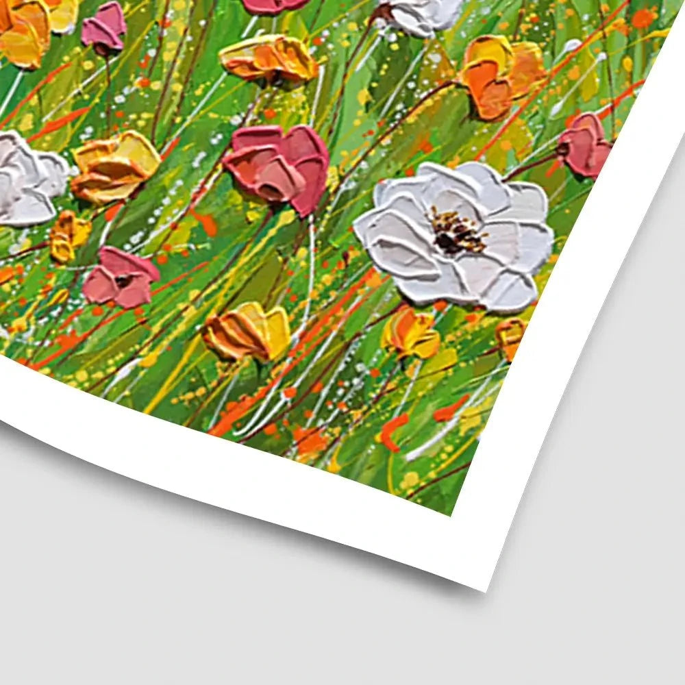 Flowers In The Garden Art Print Flowers In The Garden Art Print wall art product Olga Tkachyk