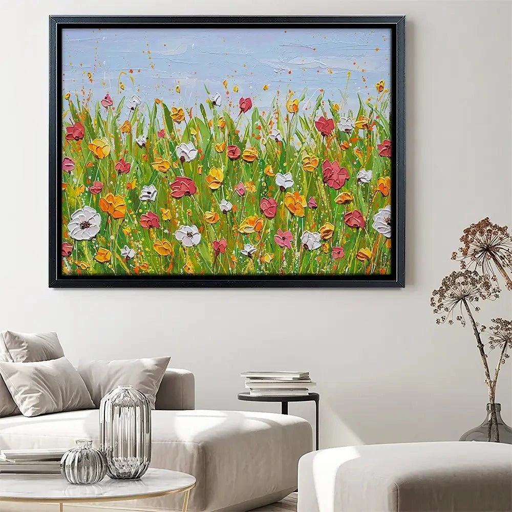 Flowers In The Garden Canvas Print Flowers In The Garden Canvas Print wall art product Olga Tkachyk