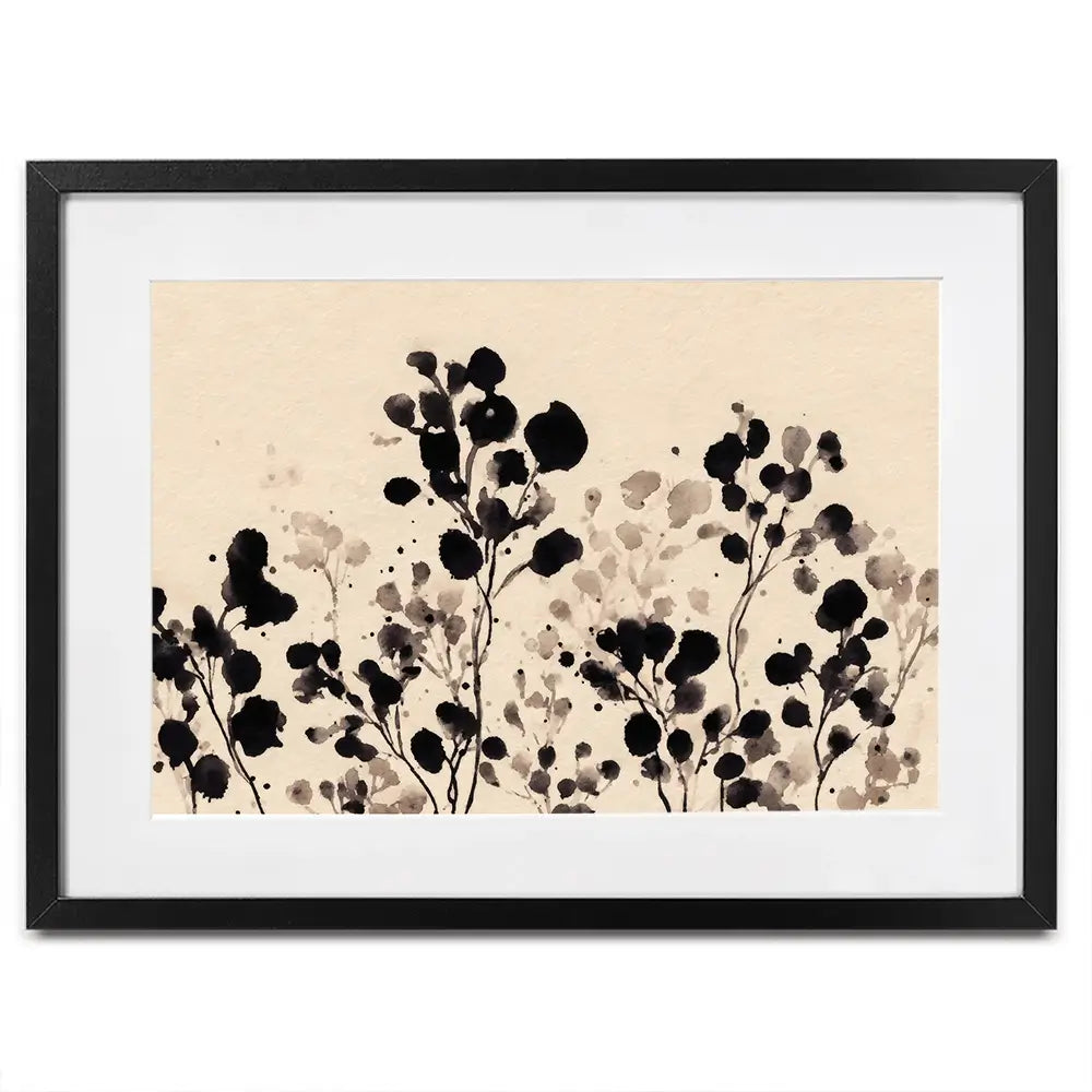 Flowers Of Ink Framed Art Print Flowers Of Ink Framed Art Print wall art product Petals Prints Design - Independent
