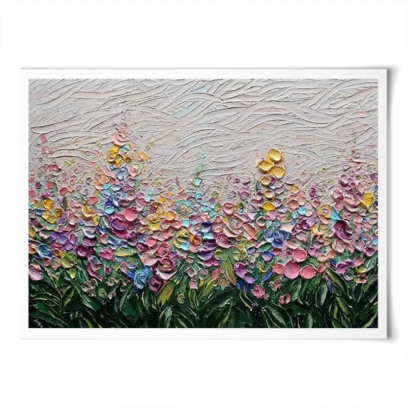 Flowers Of The Rainbow Art Print Flowers Of The Rainbow Art Print wall art product Nada Khatib