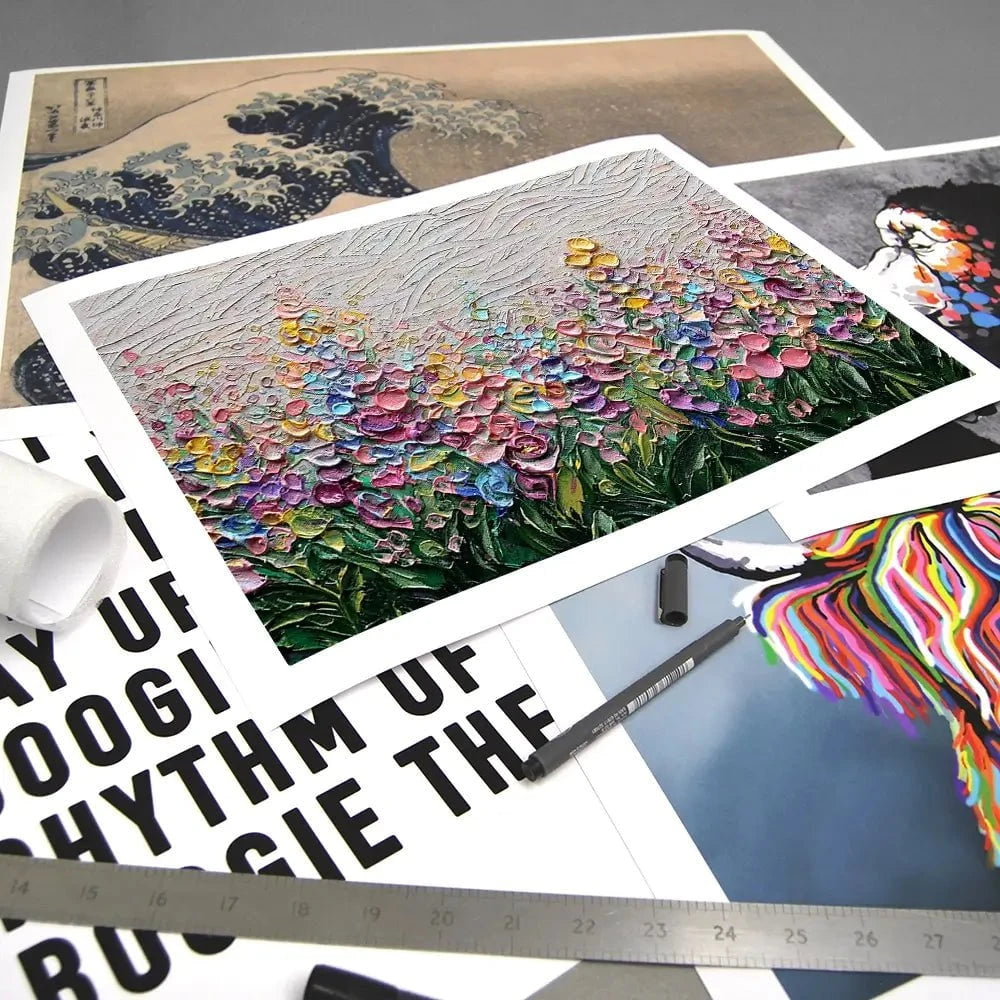 Flowers Of The Rainbow Art Print Flowers Of The Rainbow Art Print wall art product Nada Khatib