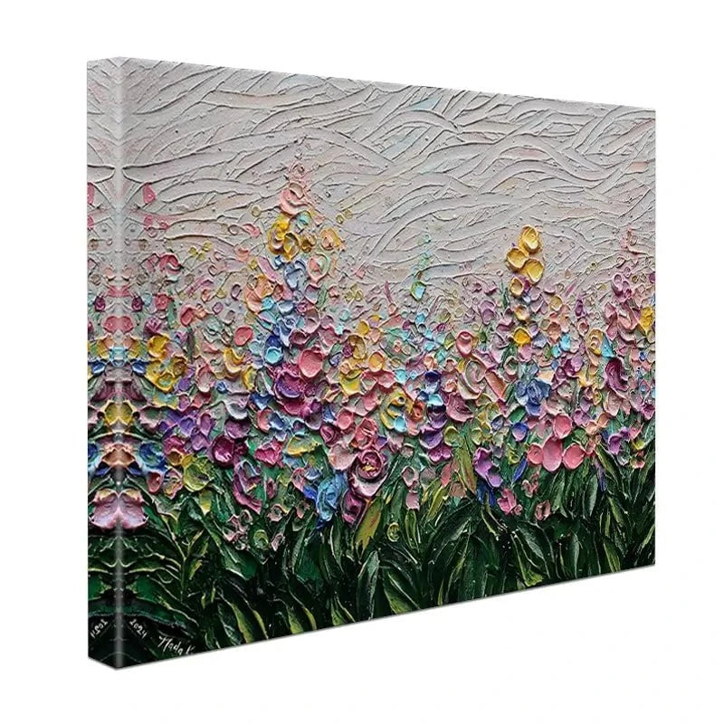 Flowers Of The Rainbow Canvas Print Flowers Of The Rainbow Canvas Print wall art product Nada Khatib