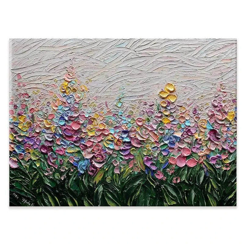 Flowers Of The Rainbow Canvas Print Flowers Of The Rainbow Canvas Print wall art product Nada Khatib