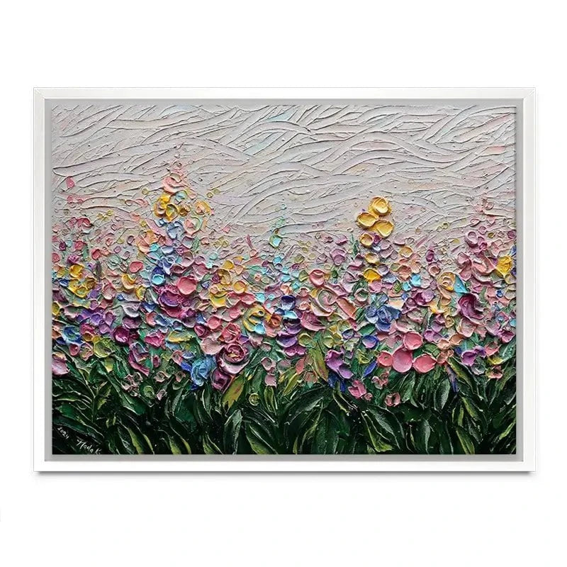 Flowers Of The Rainbow Canvas Print Flowers Of The Rainbow Canvas Print wall art product Nada Khatib