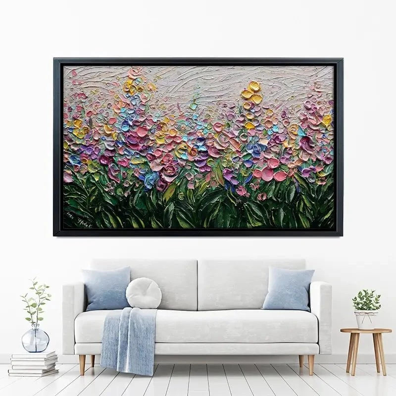 Flowers Of The Rainbow Canvas Print Flowers Of The Rainbow Canvas Print wall art product Nada Khatib