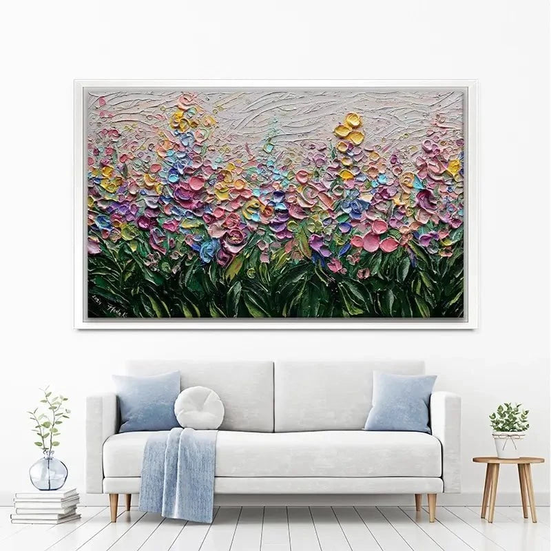 Flowers Of The Rainbow Canvas Print Flowers Of The Rainbow Canvas Print wall art product Nada Khatib