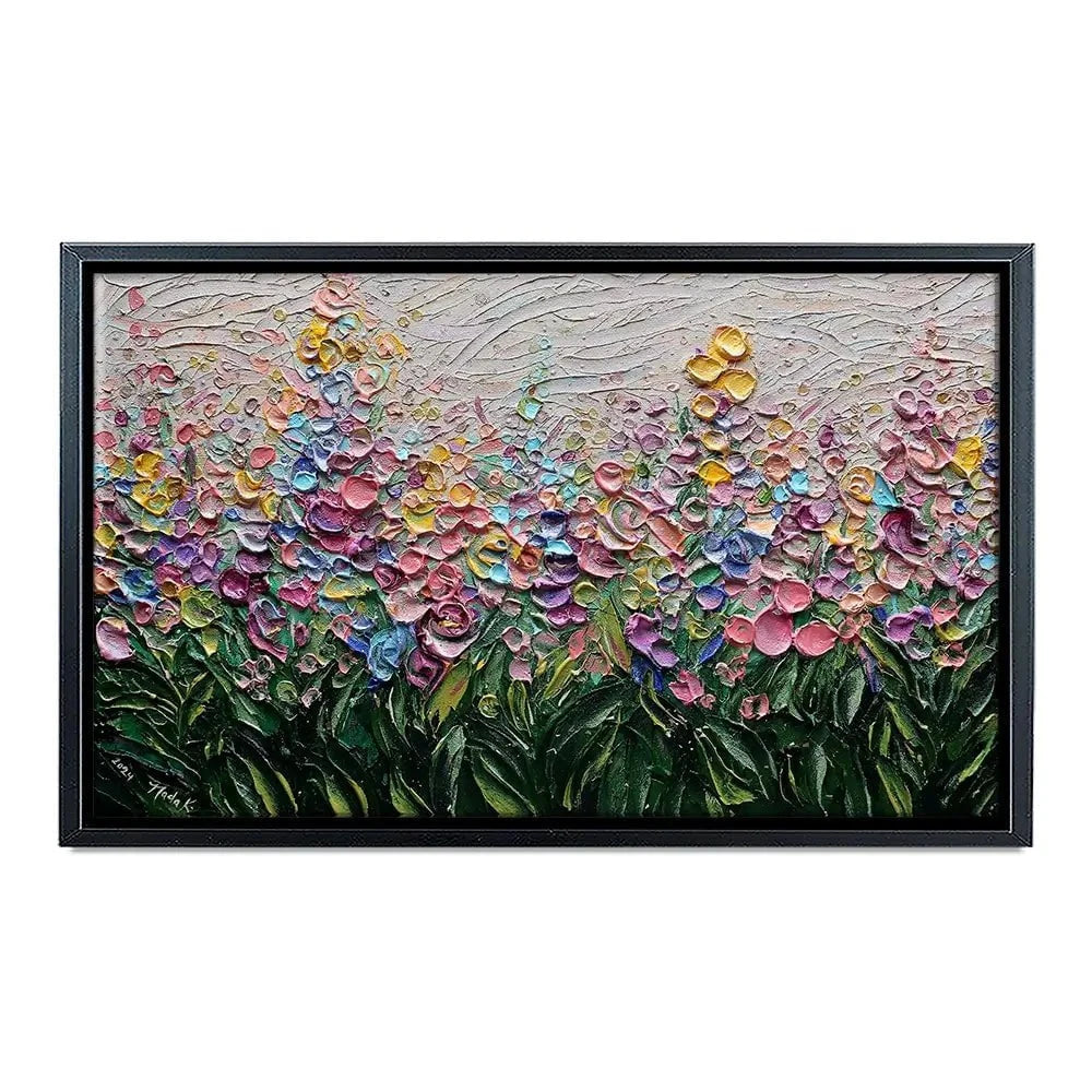 Flowers Of The Rainbow Canvas Print Flowers Of The Rainbow Canvas Print wall art product Nada Khatib