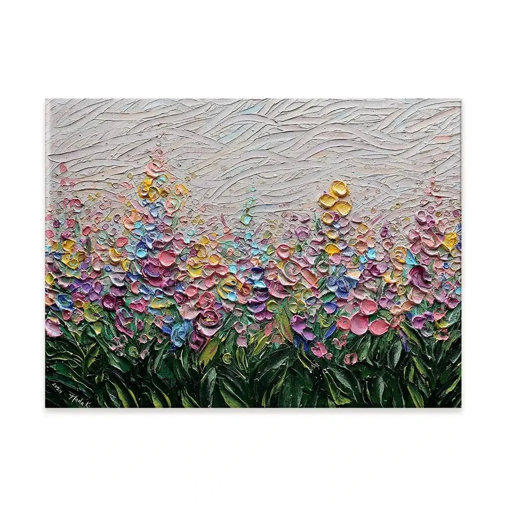 Flowers Of The Rainbow Canvas Print Flowers Of The Rainbow Canvas Print wall art product Nada Khatib