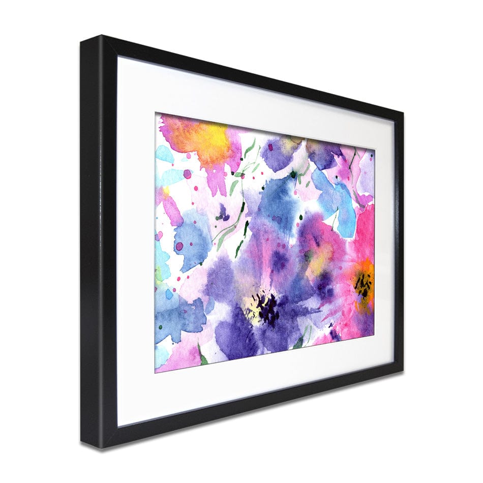 Flowers Painted In Watercolour Framed Art Print wall art product Katerina Izotova Art Lab / Shutterstock