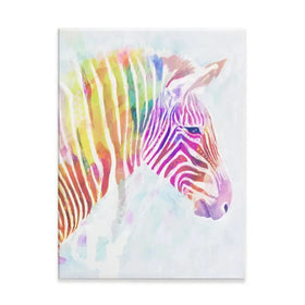Fluroscent Zebra Canvas Print Fluroscent Zebra Canvas Print wall art product Victoria Borges
