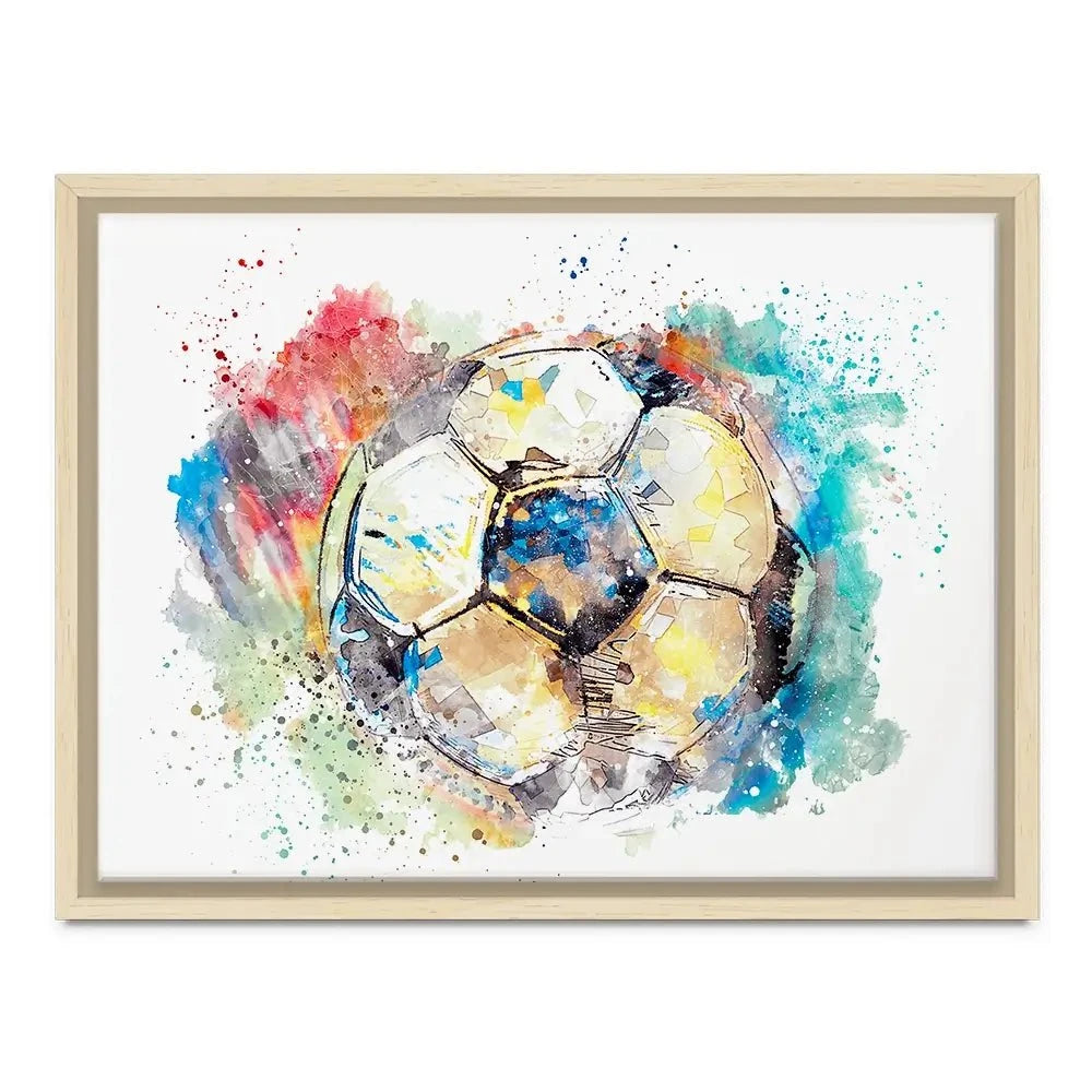 Football Splash Canvas Print Football Splash Canvas Print wall art product marina shin / Shutterstock