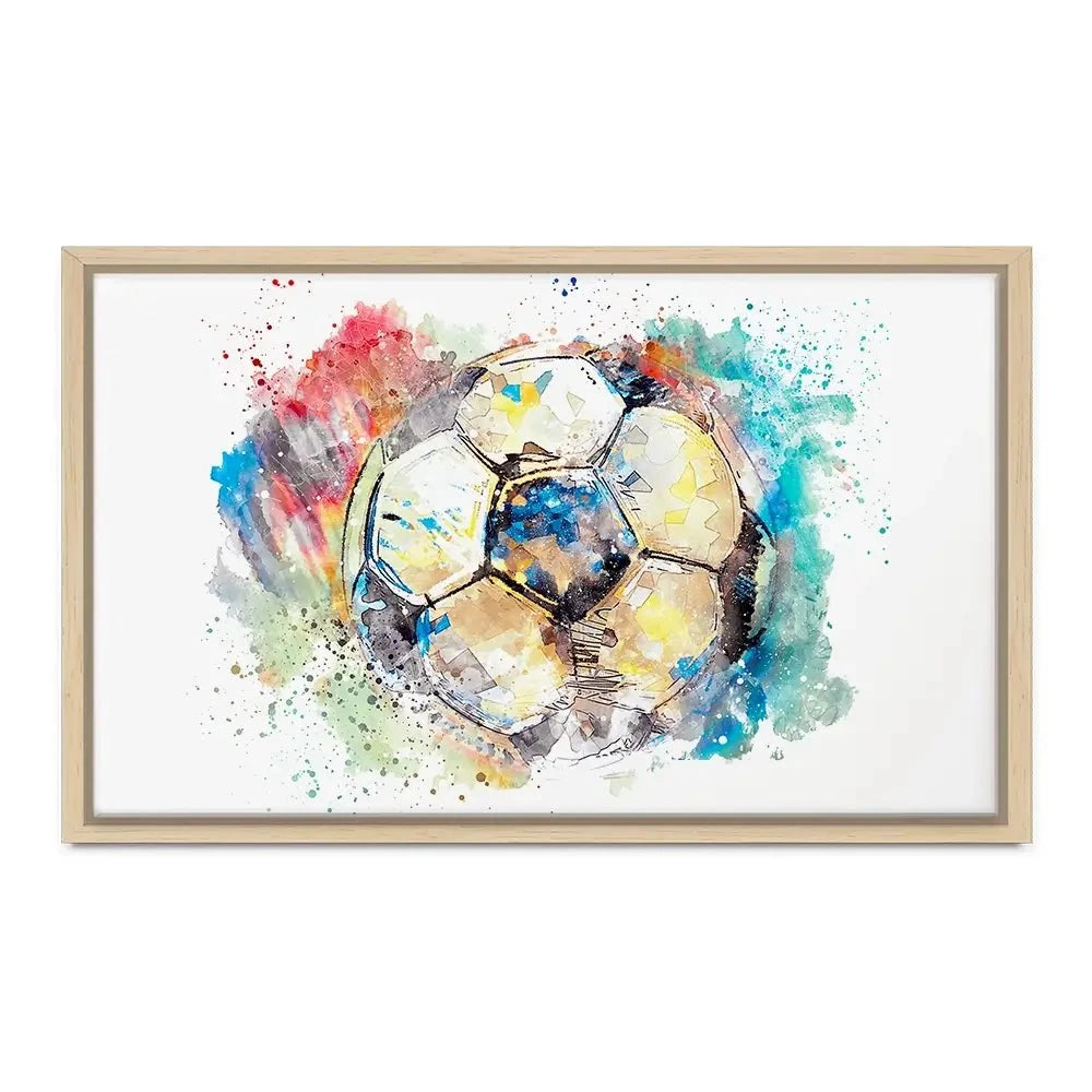 Football Splash Canvas Print Football Splash Canvas Print wall art product marina shin / Shutterstock