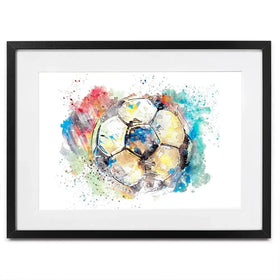 Football Splash Framed Art Print Football Splash Framed Art Print wall art product marina shin / Shutterstock