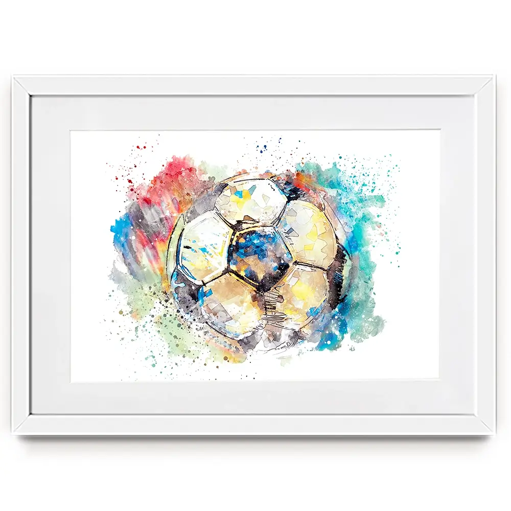 Football Splash Framed Art Print Football Splash Framed Art Print wall art product marina shin / Shutterstock